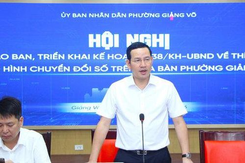 Phường Giảng Võ tập trung triển khai 6 mô hình thí điểm chuyển đổi số