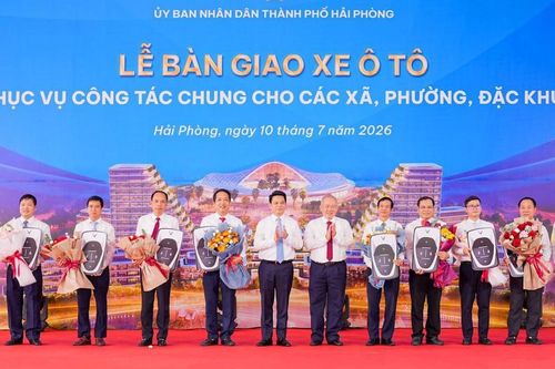 98 xã, phường, đặc khu ở Hải Phòng được trang bị xe ô tô điện năm 2026