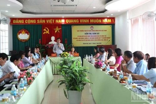 Đoàn công tác Ủy ban Trung ương Mặt trận tổ quốc Việt Nam kiểm tra công tác quản lý Quỹ Cứu trợ và Quỹ 'Vì người nghèo' tại Khánh Hòa