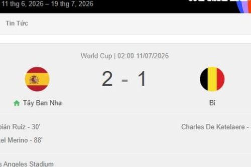 Thắng Bỉ 2-1, Tây Ban Nha gặp Pháp ở bán kết World Cup 2026