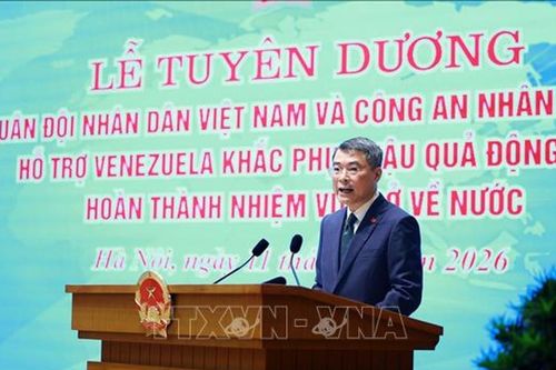 Thủ tướng Lê Minh Hưng dự lễ tuyên dương Đoàn công tác hỗ trợ Venezuela khắc phục hậu quả động đất