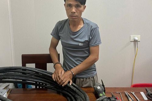 Đối tượng nghiện ma túy thực hiện hàng loạt vụ cắt trộm cáp điện ngầm, gây thiệt hại hơn 150 triệu đồng