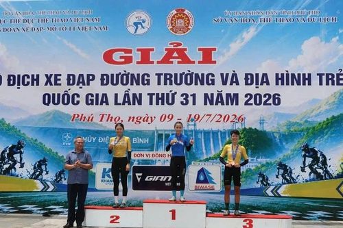 Đoàn Hà Nội dẫn đầu nội dung đua xe đạp địa hình trẻ quốc gia lần thứ 31
