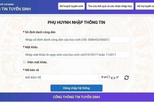 Hướng dẫn phụ huynh cách đăng ký nguyện vọng thay đổi kết quả tuyển sinh
