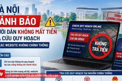 Cảnh báo người dân không mất tiền tra cứu quy hoạch