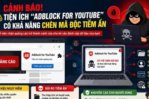 Cảnh báo tiện ích chặn quảng cáo YouTube có thể đánh cắp dữ liệu, người dùng cần gỡ ngay nếu đã cài