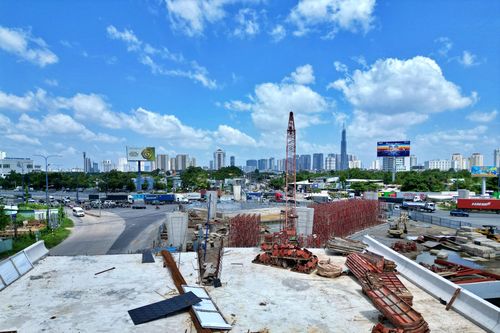 Cận cảnh dự án nút giao hiện đại nhất TP.HCM tiếp tục trễ hẹn