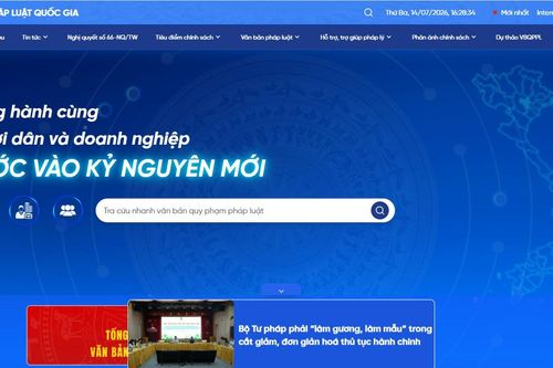 Phê duyệt Đề án 'Phát triển Cổng Pháp luật quốc gia giai đoạn 2026 - 2030'