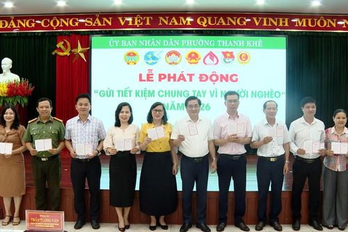 Phường Thanh Khê phát động 'Gửi tiết kiệm chung tay vì người nghèo'