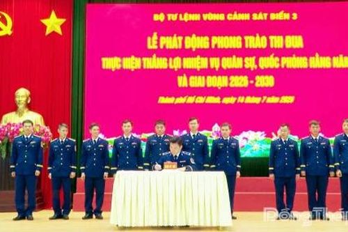 Bộ Tư lệnh Vùng Cảnh sát biển 3 phát động phong trào thi đua giai đoạn 2026 - 2030