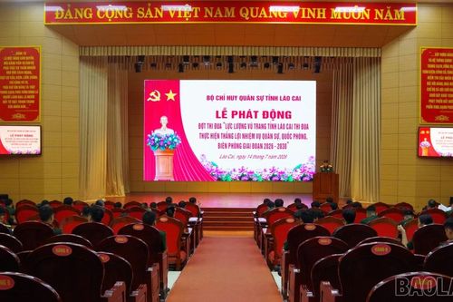 Bộ Chỉ huy Quân sự tỉnh Lào Cai phát động phong trào thi đua giai đoạn 2026 - 2030