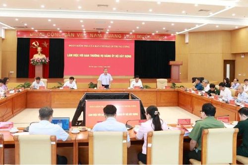 Đoàn kiểm tra Ban Chỉ đạo 35 Trung ương làm việc với Đảng ủy Bộ Xây dựng
