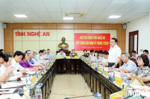 Lãnh đạo UBND tỉnh Nghệ An tiếp công dân phiên định kỳ tháng 7/2026