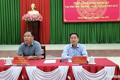 Lãnh đạo thành phố Huế tiếp công dân định kỳ tại phường Phong Thái