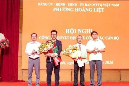Phường Hoàng Liệt bổ nhiệm 2 cán bộ quản lý