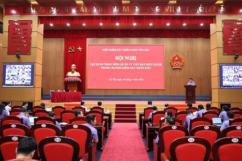 VKSND tối cao tập huấn phần mềm Quản lý văn bản điều hành trong ngành KSND