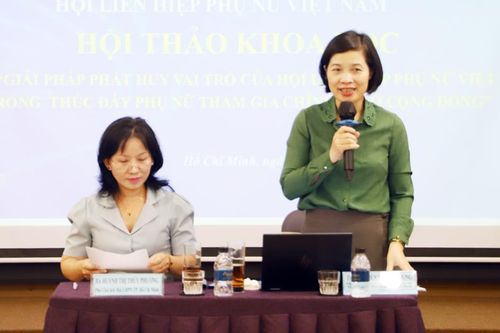 Phát huy vai trò phụ nữ trong tham gia chính trị ở cộng đồng