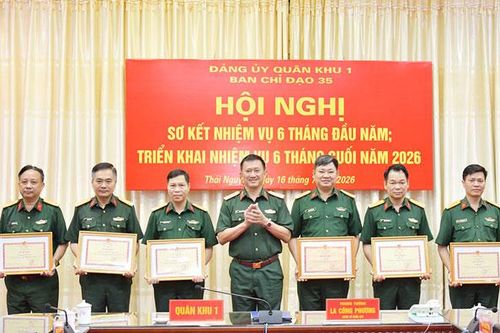 Ban Chỉ đạo 35 Đảng ủy Quân khu 1 đánh giá công tác 6 tháng đầu năm
