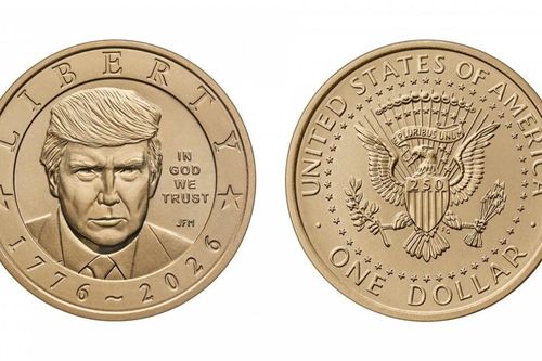 Mỹ bắt đầu đúc đồng xu một USD bằng vàng in hình ông Trump