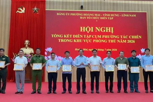 Nâng cao nhận thức toàn diện về khu vực phòng thủ cụm liên phường