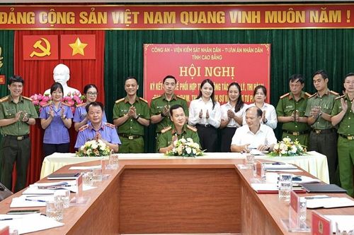 Hội nghị ký kết Quy chế phối hợp trong công tác quản lý, thi hành tạm giữ, tạm giam, thi hành án hình sự và hỗ trợ tư pháp