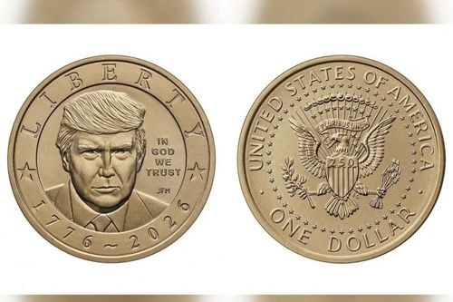 Mỹ sản xuất đồng xu 1 USD có hình ông Trump