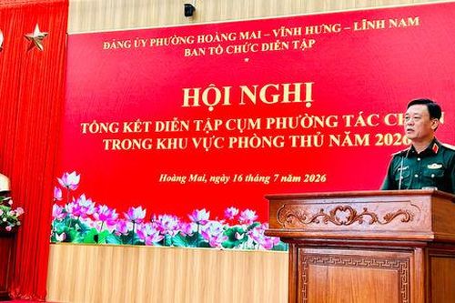 Ba phường Hoàng Mai, Vĩnh Hưng, Lĩnh Nam sẵn sàng phương án tác chiến phòng thủ ngay trong thời bình