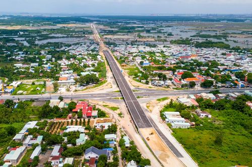 Flycam dọc tuyến đường nối cụm cảng Cái Mép - Thị Vải sắp khai thác