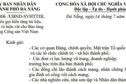Chung tay gìn giữ di sản lịch sử, góp phần xây dựng Bảo tàng Đảng Cộng sản Việt Nam