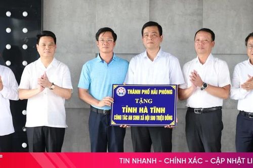 TP Hải Phòng hỗ trợ Hà Tĩnh 500 triệu đồng thực hiện công tác an sinh xã hội