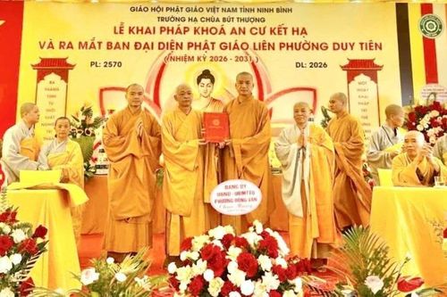 Ninh Bình: Chùa Bút Thượng khai pháp An cư kiết hạ và ra mắt Ban Đại diện Phật giáo liên phường Duy Tiên