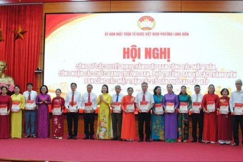 Mặt trận Tổ quốc phường Long Biên triển khai nhiệm vụ mới