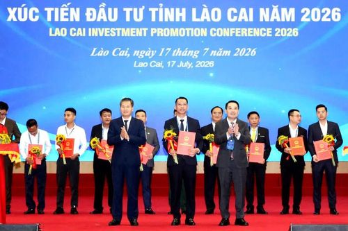 Lào Cai trao chủ trương đầu tư 24 dự án, tổng vốn đăng ký hơn 24.160 tỉ đồng