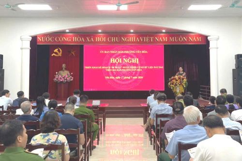 Phường Yên Hòa triển khai Chiến dịch 45 ngày hoàn thiện cơ sở dữ liệu đất đai
