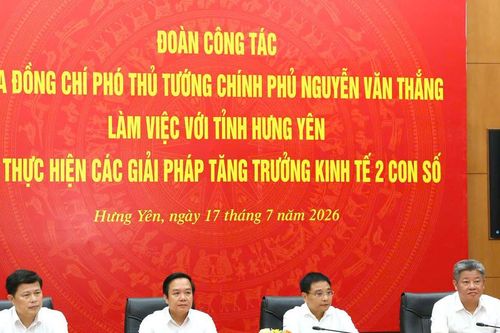 Phó Thủ tướng Nguyễn Văn Thắng: Hưng Yên thuộc nhóm địa phương tăng trưởng dẫn đầu cả nước