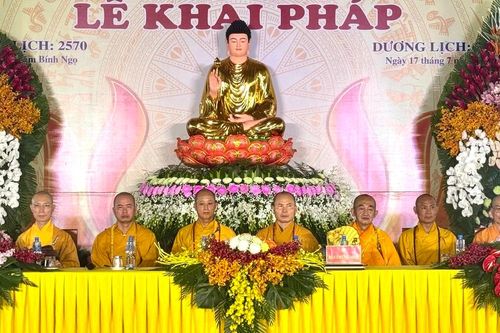 Phú Thọ: Trang nghiêm Lễ khai pháp khóa An cư kiết hạ Phật lịch 2570 tại Trung tâm Phật giáo Hùng Vương