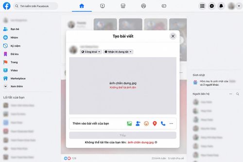 Facebook hoạt động trở lại, nhưng vẫn gặp lỗi đăng ảnh
