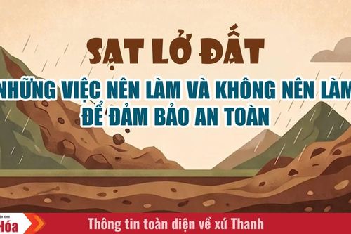 Sạt lở đất - Những việc nên làm và không nên làm để đảm bảo an toàn