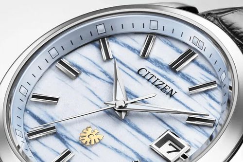 Citizen ra mắt đồng hồ bạch kim mặt giấy Washi nhuộm thủ công giới hạn 200 chiếc