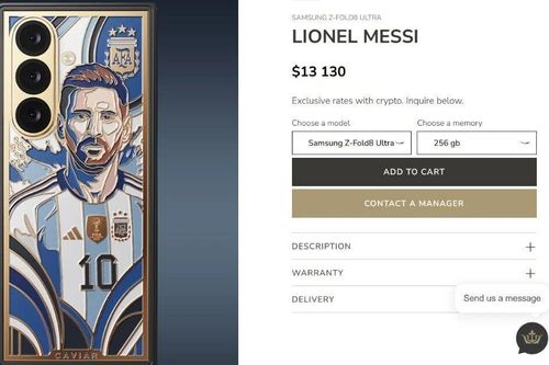 Galaxy Z Fold 8 Ultra 'Lionel Messi' giá hơn 330 triệu đồng