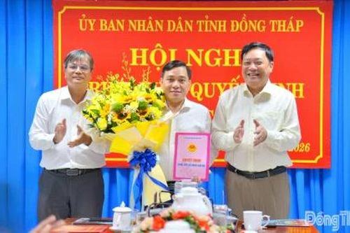 Đồng chí Ngô Huỳnh Quang Thái giữ chức vụ Giám đốc Sở Khoa học và Công nghệ tỉnh Đồng Tháp