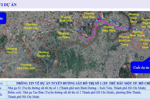Tuyến metro Thủ Dầu Một - TP.HCM dài 35km đang được lấy ý kiến dân cư
