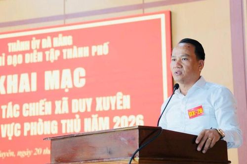 Khai mạc diễn tập tác chiến xã Duy Xuyên trong khu vực phòng thủ