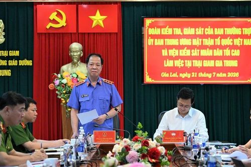 Phó Viện trưởng VKSND tối cao Trần Hải Quân kiểm tra công tác tạm giữ, tạm giam tại Gia Lai