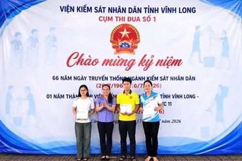 Cụm thi đua số 1 – VKSND tỉnh Vĩnh Long tổ chức nhiều hoạt động kỷ niệm thành lập Ngành