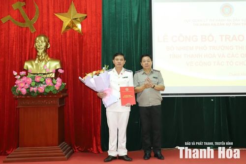 Thi hành án dân sự tỉnh Thanh Hóa công bố các quyết định về công tác cán bộ