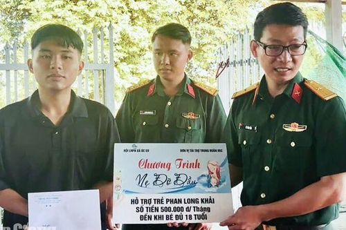 Trung đoàn 892 nhận đỡ đầu học sinh mồ côi đến năm 18 tuổi