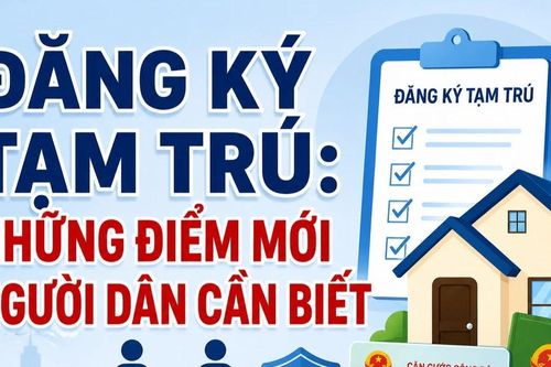 Infographic Đăng ký tạm trú: Những điểm mới người dân cần biết