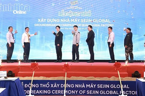 Động thổ nhà máy gần 1.000 tỷ đồng sản xuất linh kiện tàu thủy tại Khu Kinh tế Vân Phong