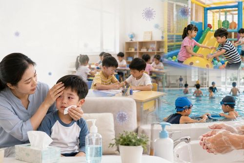 Cảnh giác virus Adeno lây lan tại bể bơi, khu vui chơi và lớp học hè
